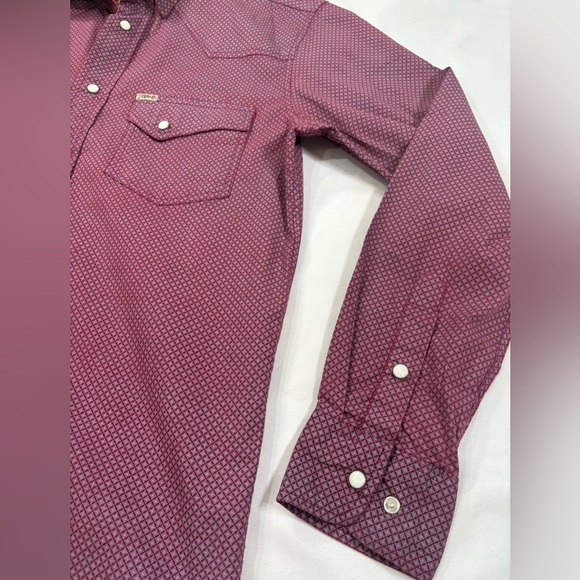 Rafter C Men’s Western pearl snap Long sleeve size M - Picture 5 of 7